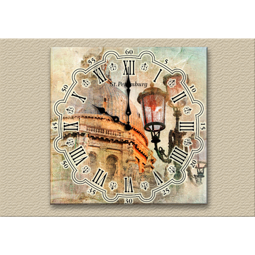 Часы-сувенир с видами Санкт-Петербурга В-3